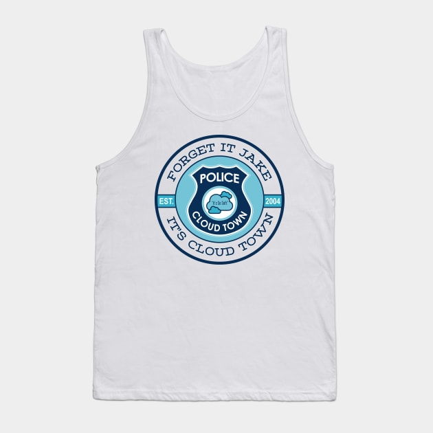 Cloud Town Police - An Inside Out Art Design Tank Top by KellyDesignCompany